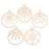 New Year's blanks for creativity "New Year! Balls with snowflakes ", 5 pcs