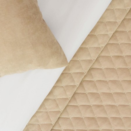 Bedspread with pillowcases "Tina", size 160x230 cm, beige color-2