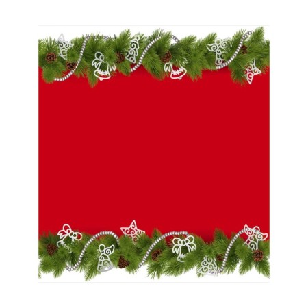 Set of napkins for setting the table "Christmas tree garland", rectangular, size 32x46 cm, 4 pcs-2