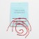 Bracelet-reinforcing “red thread” Happy Family will come true, set of 3 pcs., Color silver, D = 5.5 cm