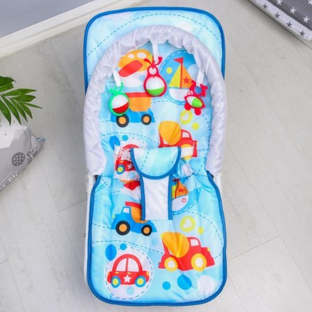 Swear-rocking chair for newborns "Transport", game arc, removable toys mix-4