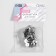Magnetic buttons, d = 10 mm, 10 pcs, silver color
