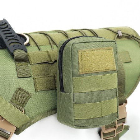 Dress for tactical vest, size 15 x 10 x 5 cm, khaki-1