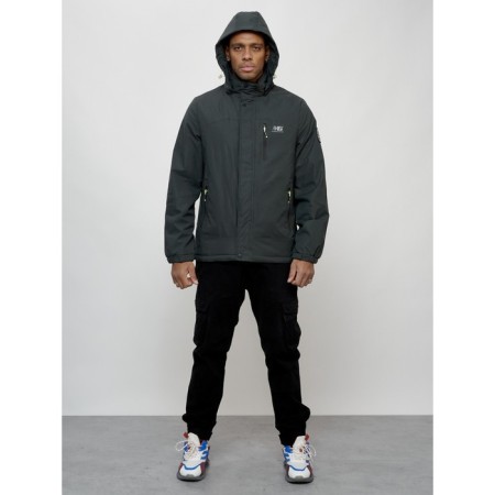 Sports male jacket, size 56, dark gray color-7