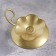 Climber "Flower N" Metal for one candle, 9x3.5 cm, gold