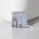 Storage container with handle LADOM "Laconism", 27 × 14.8 × 11.8 cm, white color