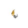 Mormyshka crap gold, black dot + cube Granin silver, weight 0.4 g