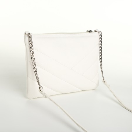 Women's bag with lightning, white color-1