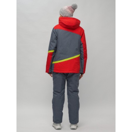 Ski suit female, size 60, red color-23