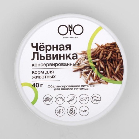 Canned food for animals, black Lion, 40 g-1