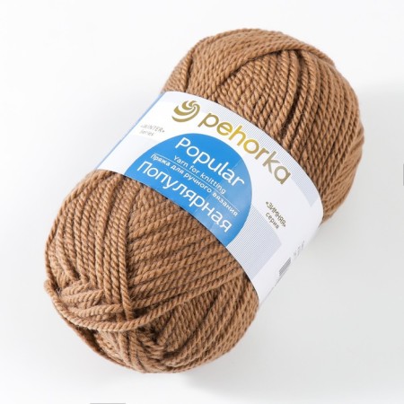 Yarn "Popular" 50 % wool, 50 % acrylic 133m/100g (412-distant)-2