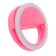 LED ring lamp for Luazon AKS-03, from batteries, 3 modes, pink