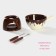 Ceramic set for Fonda Vokoinnitsa, 2 skewers, brown color
