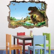 Stick 3D interior dinosaurs 70*60cm