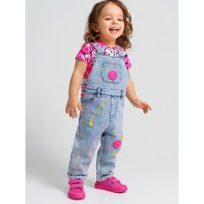 Denim jumpsuit for the girl PlayTode, height 80 cm