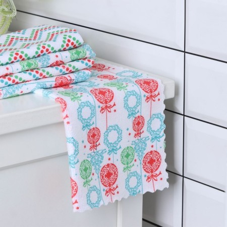 A set of napkins for harvesting shares, 220 g, 5 pcs, 30 × 30 cm, microfiber-2