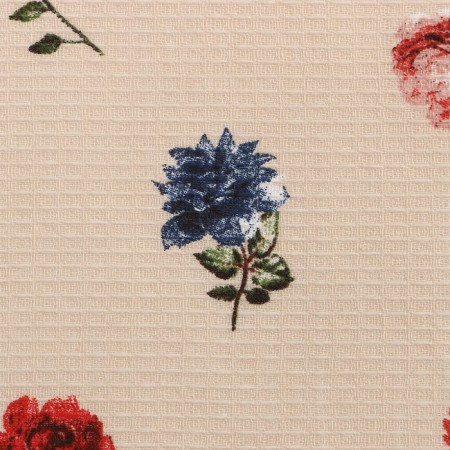 Towel of the share "flowers" 28x46 cm, 100% cotton, waffle 160 g/m2-2