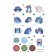 Stickers with blue cats Rina Zenyuk