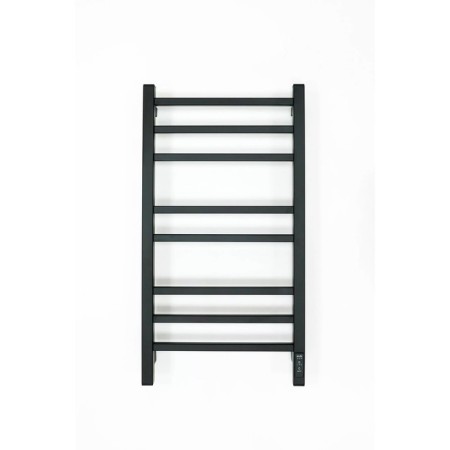 Electric towel Grois Alex, 400x800 mm, 8 crossbars, lower, black