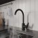 MILARDO POLI POLBLJ0M05 kitchen mixer, pouring 199 mm, black matte