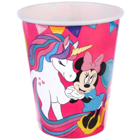 Birthday glass "Happy Birthday!", 250 ml, Minnie Mouse and unicorn-1