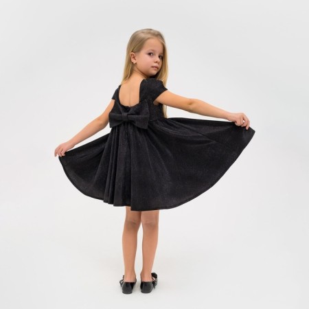 Dress elegant children's KAFTAN, p. 32 (110-116 cm), black