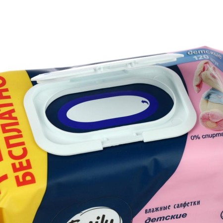 Wet napkins for children, Emily Style 100 +20 pieces ( +20% for free)-4