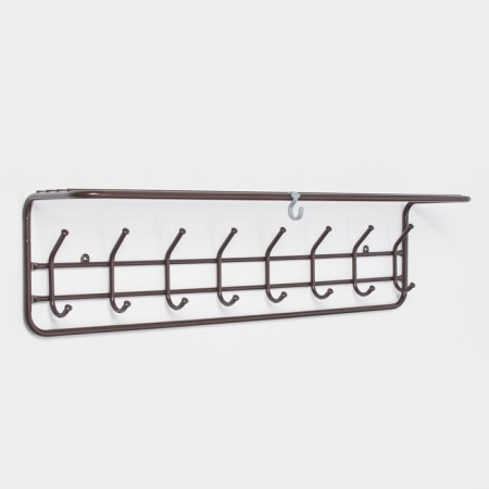 Ban with a shelf 100 cm, brown color-1
