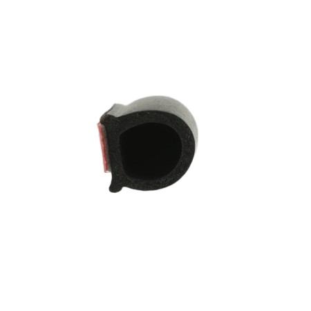 Doors seal in a car, o-shaped, 10 × 10 mm, self-adhesive, 5 m, black-1