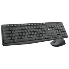 Keyboard + Logitech MK235 Claw: Gray Mouse: Gray/Black USB Wireless Multimedia (106853