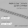 A bag for a bag, iron, 6.2 × 8.8 mm, 10 ± 0.5 m, silver color