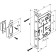 Sloped latch Punto L72-50 CP, chromium color