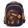 School backpack 37 x 28 x 13cm, ergonomic back, Across 557, + bag, black/orange
