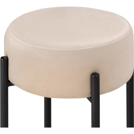 Haric Siper Metal/velor, black/beige 40x40x74 cm-2