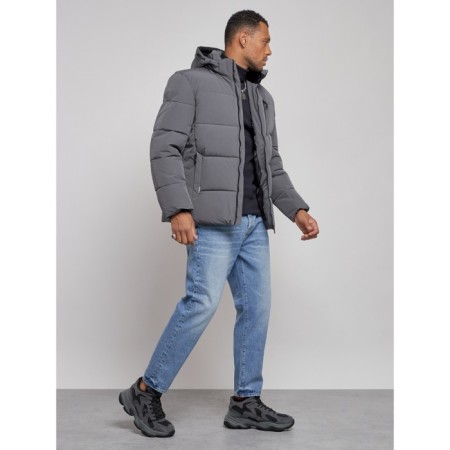 Male Winter jacket, size 58, dark gray color-2