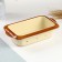 Baking capacity "Rectangular meal" 1l / 6.5x27x14.5cm, caramel