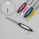 Metal peel-trimmer for nails, rubberized handle, with a protective cap, 17 cm, color mix