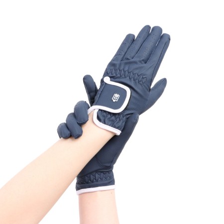 Taia Equestrianism riding gloves, size l, blue ve tg4-blue-2