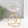 Summary metal, glass per 1 candle "Ice cube" d = 6 cm gold 10x10x19 cm