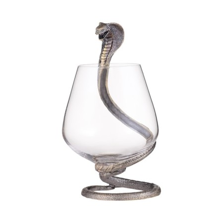 Cognac glass "Cobra", bronze-2