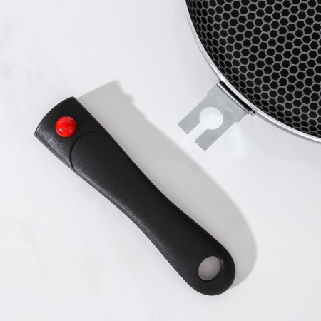 Forever pan, d = 24 cm, removable handle, anti -stick coating, metallic color-4