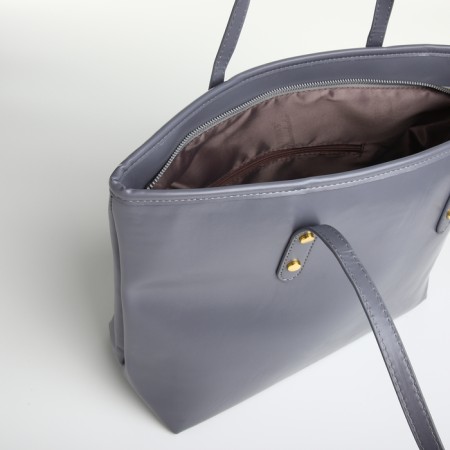 Women's bag with lightning, gray color-4