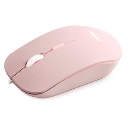 Mouse Smartbuy 288, game, wired, optical, soundless, backlight, 2400 dpi, USB, pink