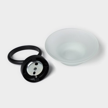 Soapwoman wall stall Stölz Loft Basic, black color-3
