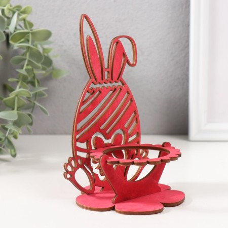 Claus "Bunny" 8.5x8.5x14.5 cm (set 4 parts) bright pink-2