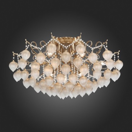 Ceiling Ceiling ST LUCE. SL659.302.09. Fruitti. 9x40 watts, E14, 85x85x20 cm, golden color-4