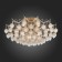 Ceiling Ceiling ST LUCE. SL659.302.09. Fruitti. 9x40 watts, E14, 85x85x20 cm, golden color
