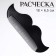 Comb-grinder for mustaches and beard "mustache", 18 × 6.5 cm, black color