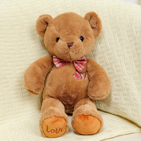 Soft toy "Bear", with a bow, 45 cm, brown color