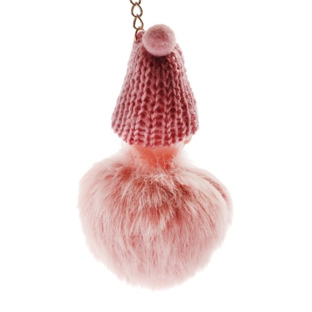 Key keychain, fluffy doll, 10 × 8 cm-1